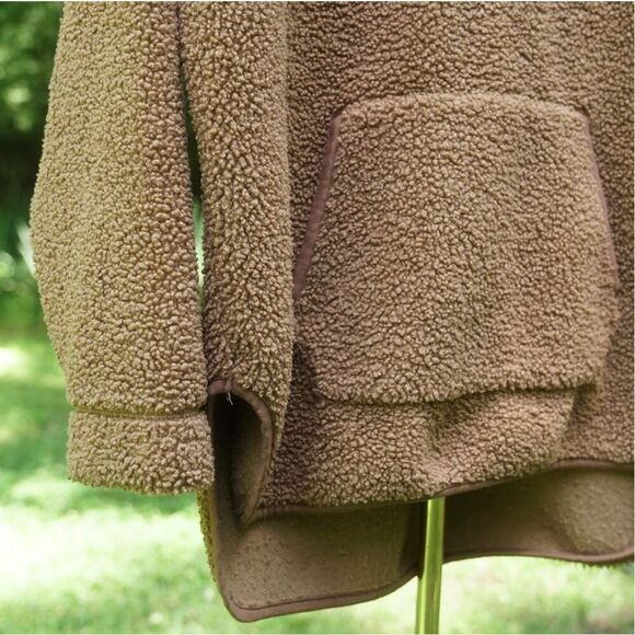 Old Navy Camel Tan Wubby Fleece Pullover Hoodie - Picture 6 of 8